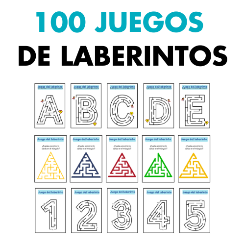Actividades con 100 juegos de laberintos